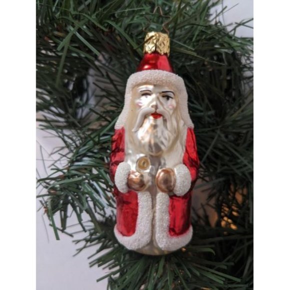 Santa Claus Retired Old World Christmas Inge Glas Ornament - Picture 2 of 4
